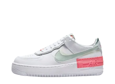 Nike Women's Air Force 1 Low Shadow "White/Jade Smoke-Seafoam-Archaeo Pink"