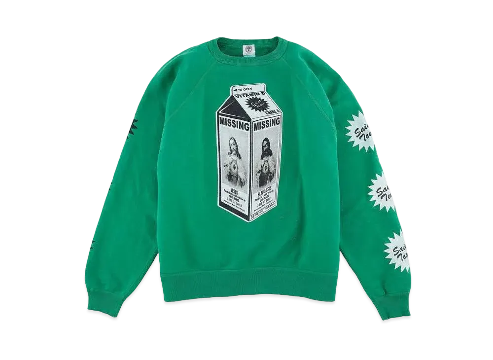 SAINT Mxxxxxx × DENIM TEARS SWT SH/ON THE MLK CTN "Green"