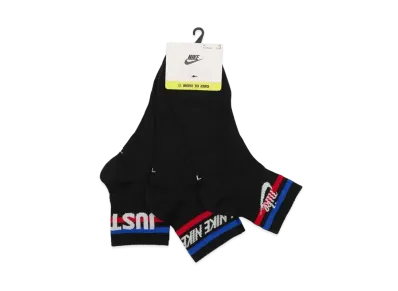 Nike NSW EVERYDAY ESSENTIAL QUARTER SOCKS (3 PAIRS) "Black"