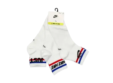 Nike NSW EVERYDAY ESSENTIAL QUARTER SOCKS (3 PAIRS) "White"