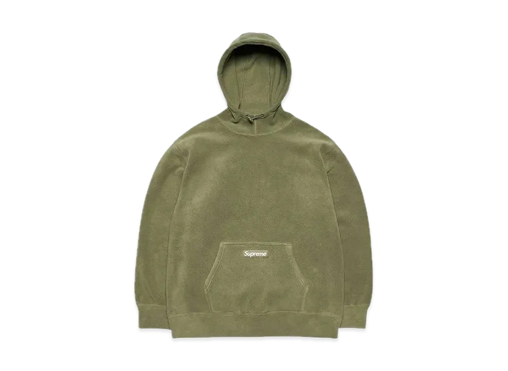 シュプリーム ポーラテック フーディー スウェットシャツ "ライト オリーブ"