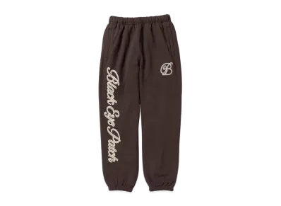 BlackEyePatch B EMBLEM SWEAT PANTS "Brown"