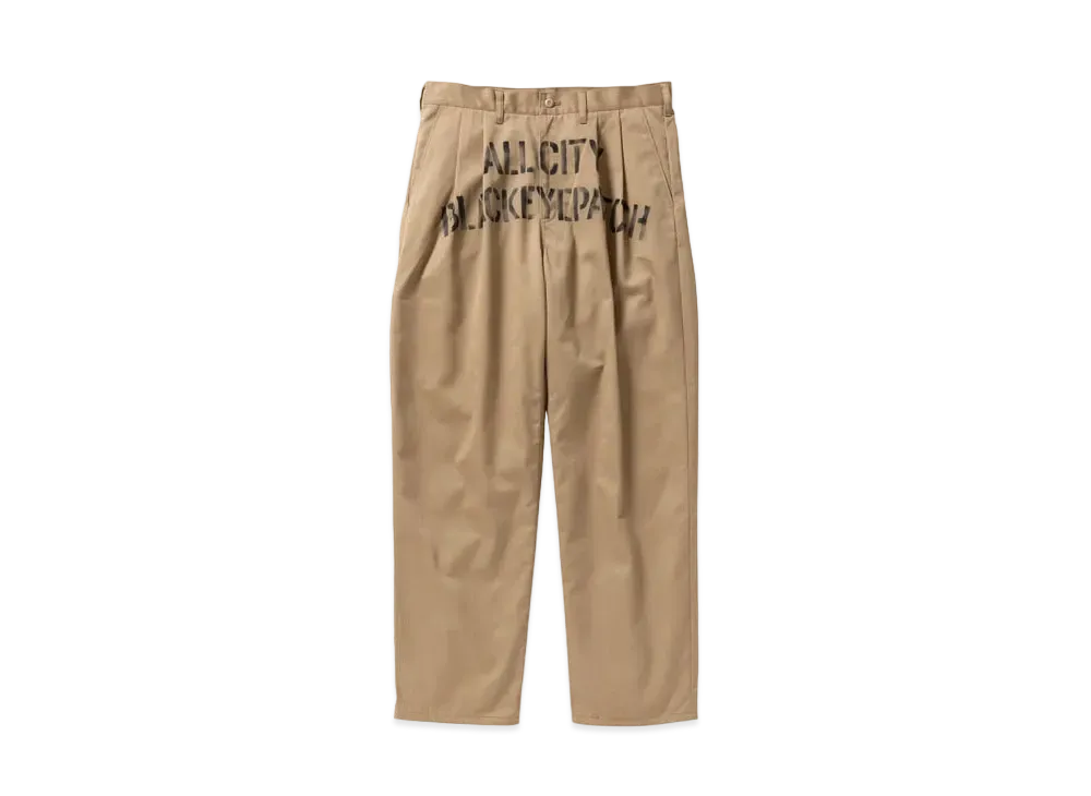 BlackEyePatch ALL CITY STENCILED WORK PANTS "Khaki"