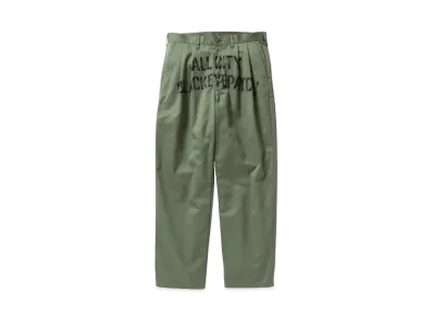 BlackEyePatch ALL CITY STENCILED WORK PANTS "Olive"