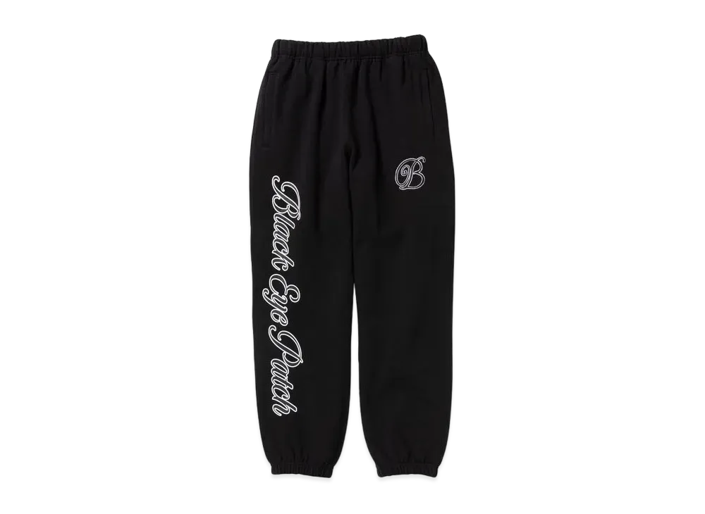 BlackEyePatch B EMBLEM SWEAT PANTS "Black"
