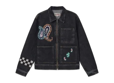 Stussy NOMA DENIM ZIP WORK JACKET "Washed Black"