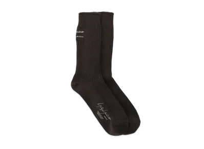 Yohji Yamamoto Pour Homme 30/2C/1X1 RIB MILITARY SOCKS "Charcoal"