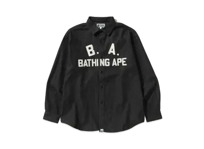 A BATHING APE B.A LOOSE FIT DENIM SHIRT "Black"