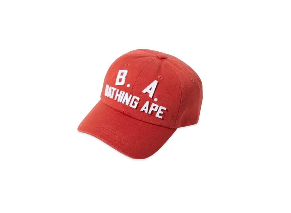 A BATHING APE B.A. WASHED TWILL CAP "Orange"