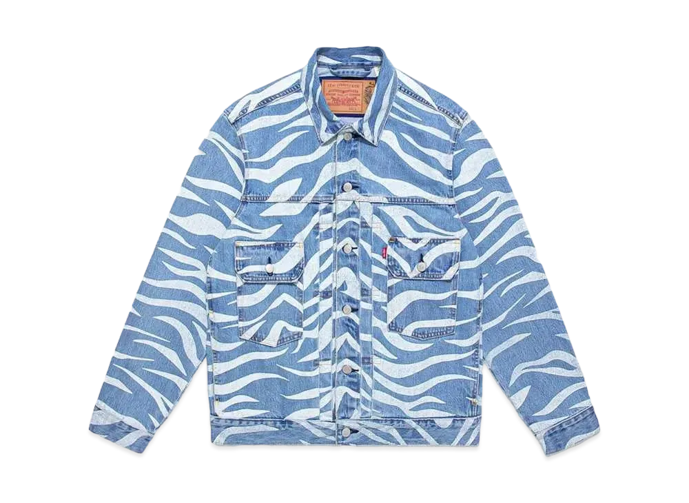 LEVI'S x CLOT MEN'S TYPE II TRUCKER JACKET "Blue"