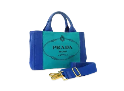 PRADA Kanapa 2WAY Bag "Blue"