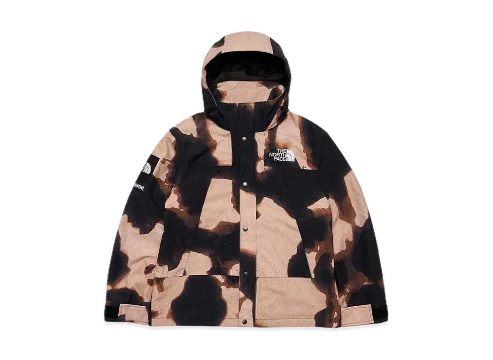 Supreme x The North Face Bleached Denim Print Mountain Jacket "Black"