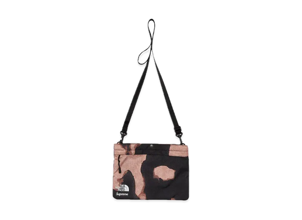 Supreme x The North Face Bleached Denim Print Shoulder Bag "Black"