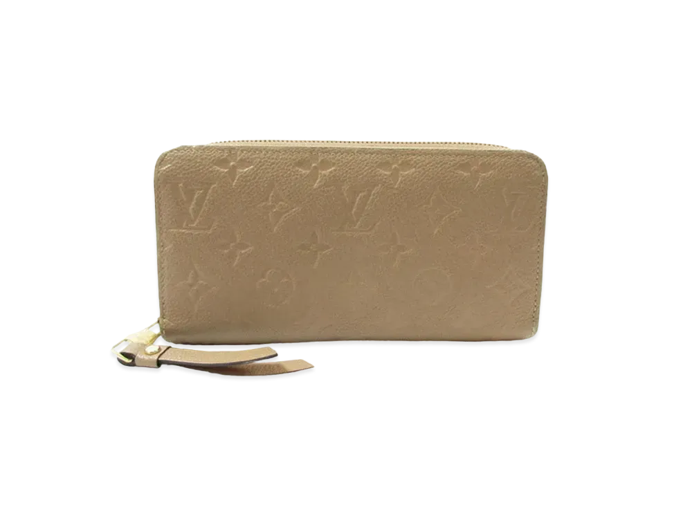 Louis Vuitton Monogram Empreinte Zippy Wallet "Dune"