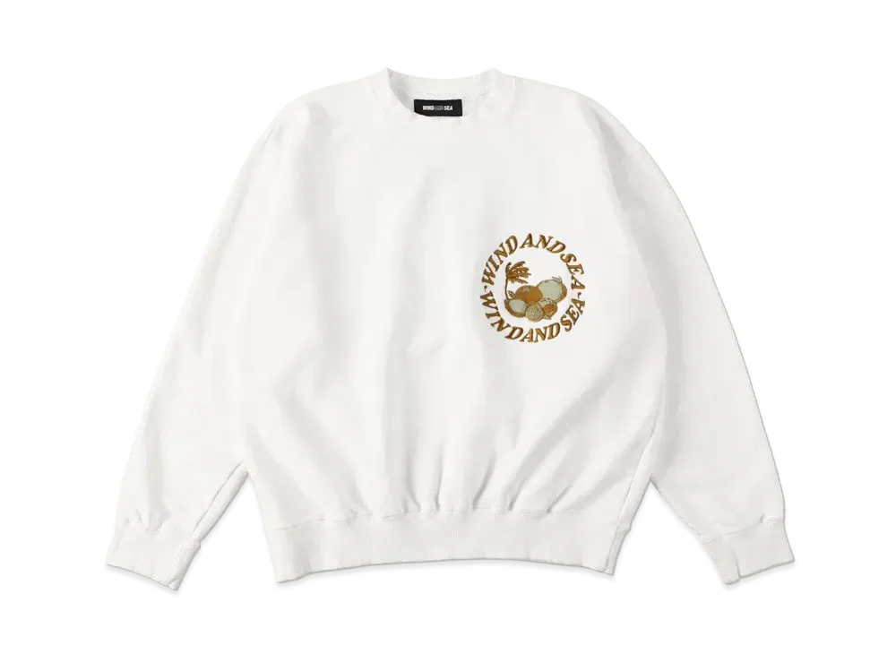 WIND AND SEA (SEA-ALIVE) CREW NECK "White"