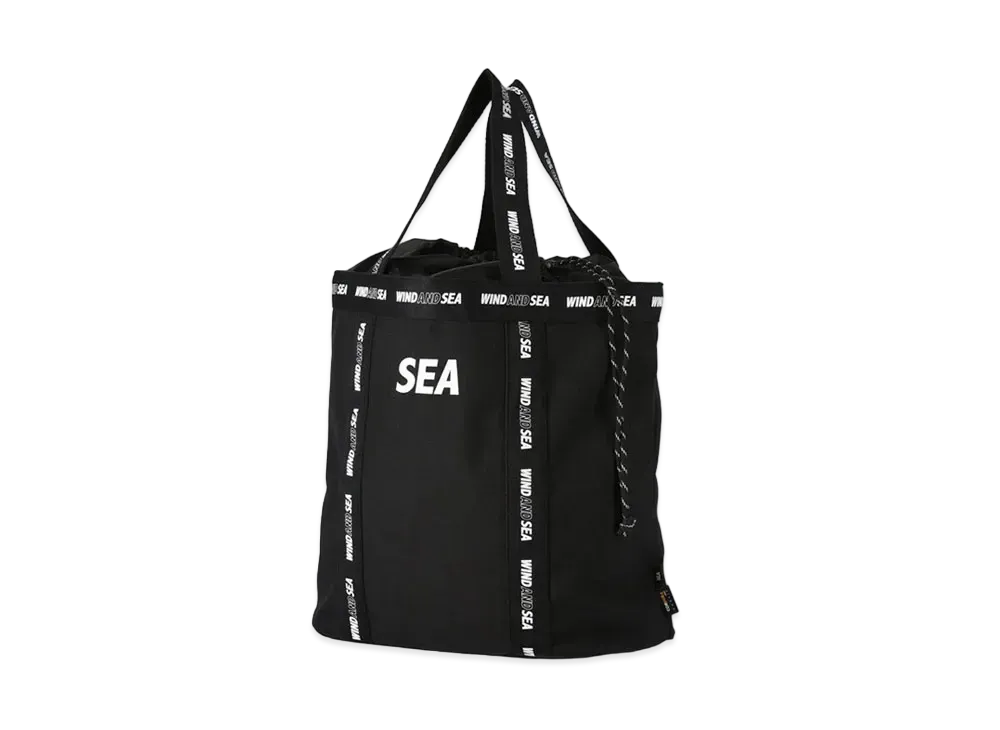 WIND AND SEA (CORDURA) NYLON TOTE BAG "Black"