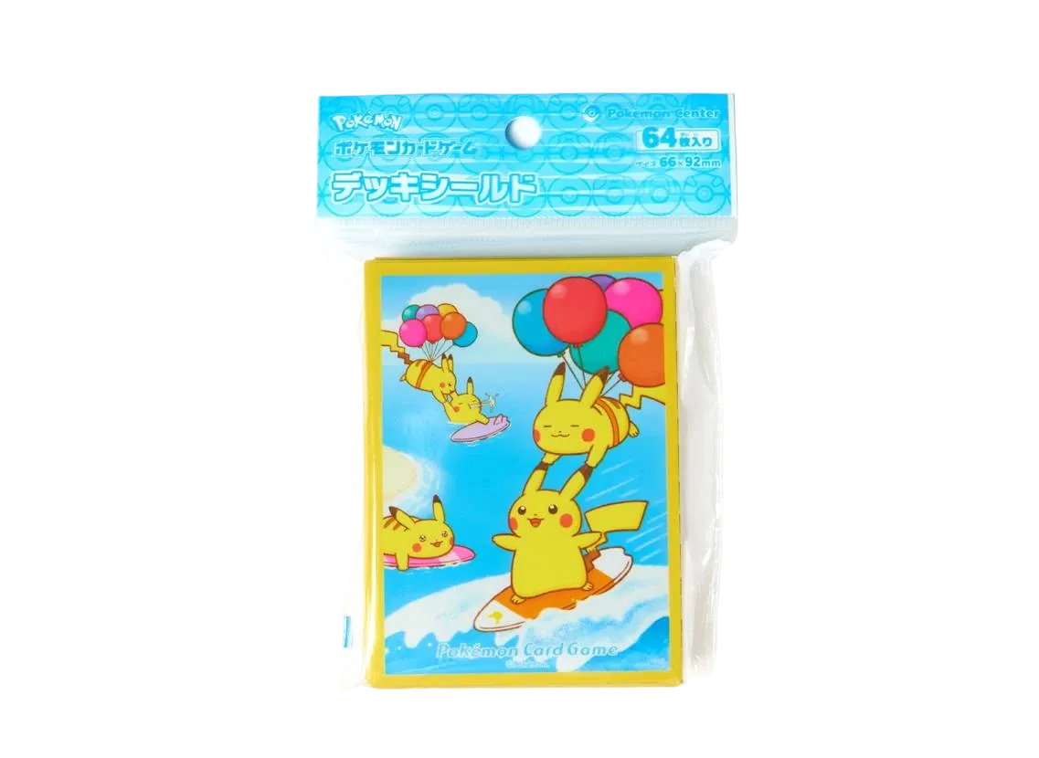 Pokémon Card Game Card Sleeves Surfing Pikachu & Flying Pikachu