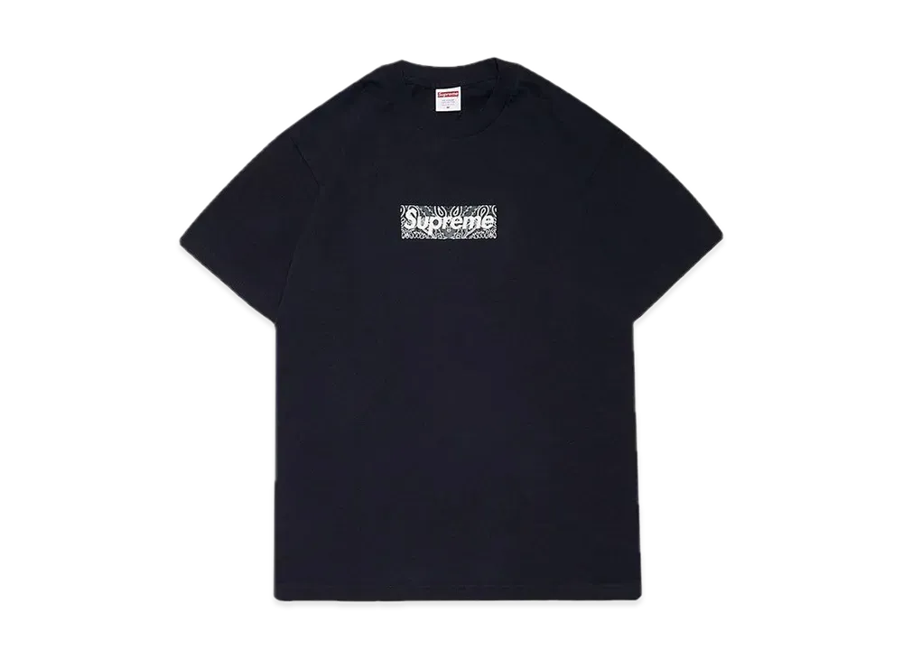 Supreme Bandana Box Logo Tee "Navy"