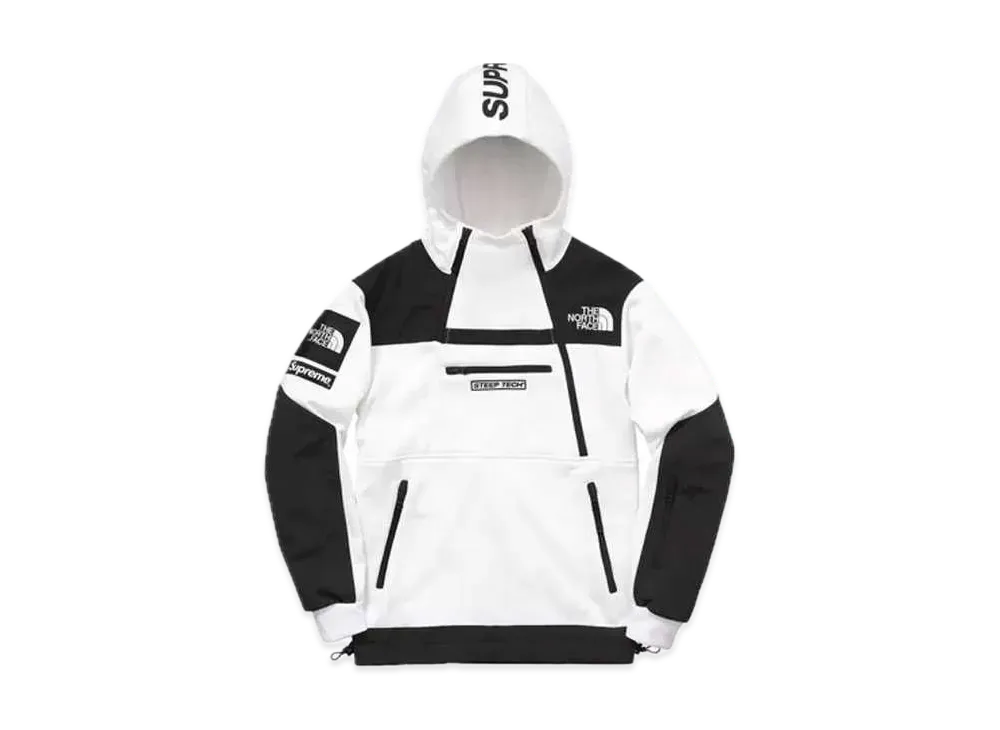 Supreme x The North Face Steep Tech Hooded Sweatshirt "White"