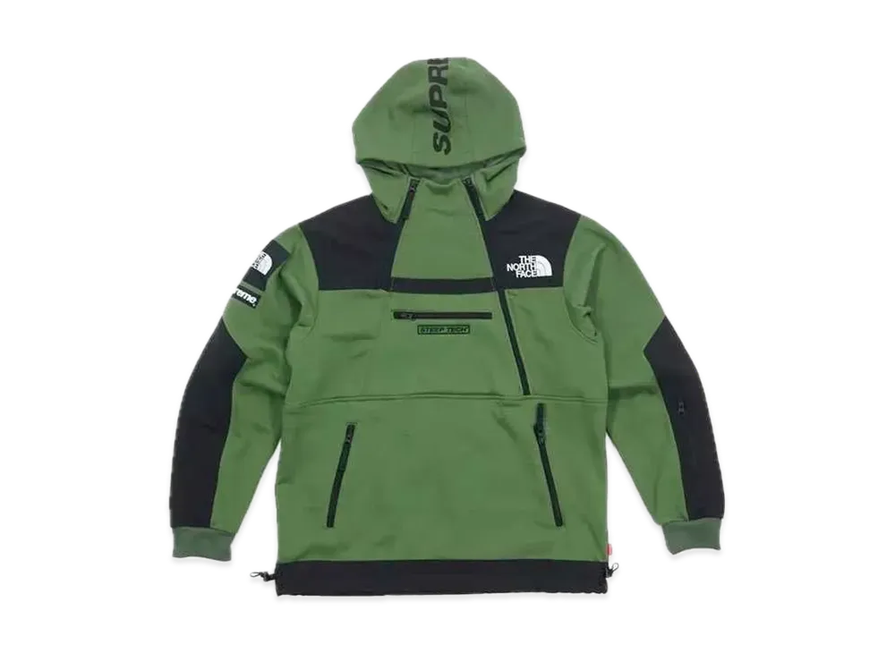 Supreme x The North Face Steep Tech Hooded Sweatshirt "Olive"