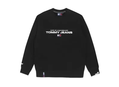 AAPE x Tommy Crew Neck Logo Sweater "Black"