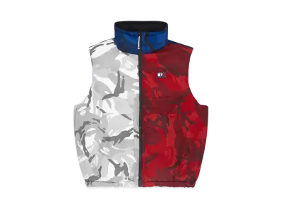 AAPE x Tommy Reversible Puffer Vest "Gray/Red"