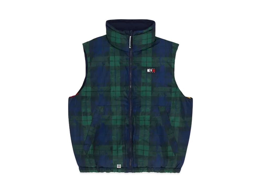 AAPE x Tommy Reversible Puffer Vest "Navy"