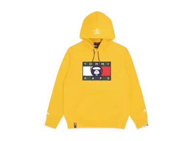 AAPE x Tommy Flag Logo Hoodie "Yellow"