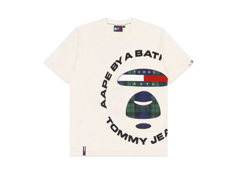 AAPE x Tommy Round Logo T-Shirt "White"