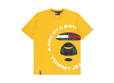 AAPE x Tommy Round Logo T-Shirt "Yellow"