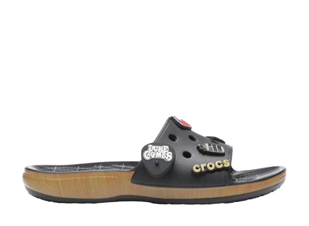 ルーク コムズ × クロックス クラシック ブーツレガー スライド "ブラック"