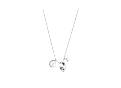 Louis Vuitton Monogram Charms Necklace "Silver"