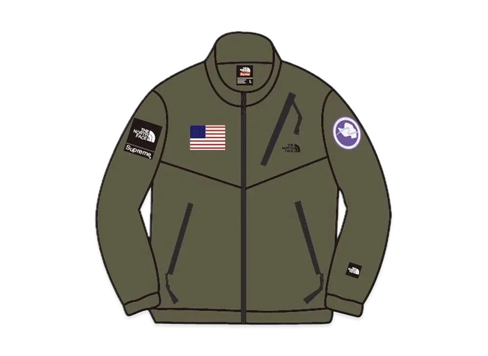 Supreme x The North Face Polartec Fleece Jacket "Olive"