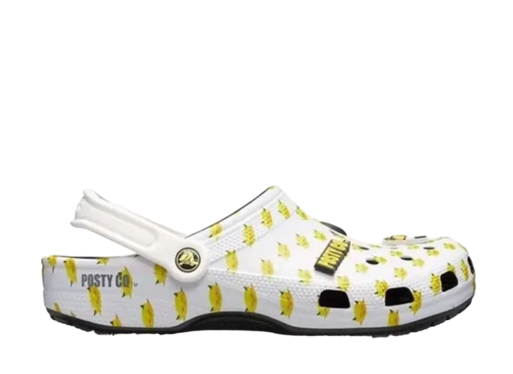 ポスト マローン × クロックス ディミトリ クロッグ "ホワイト/イエロー"