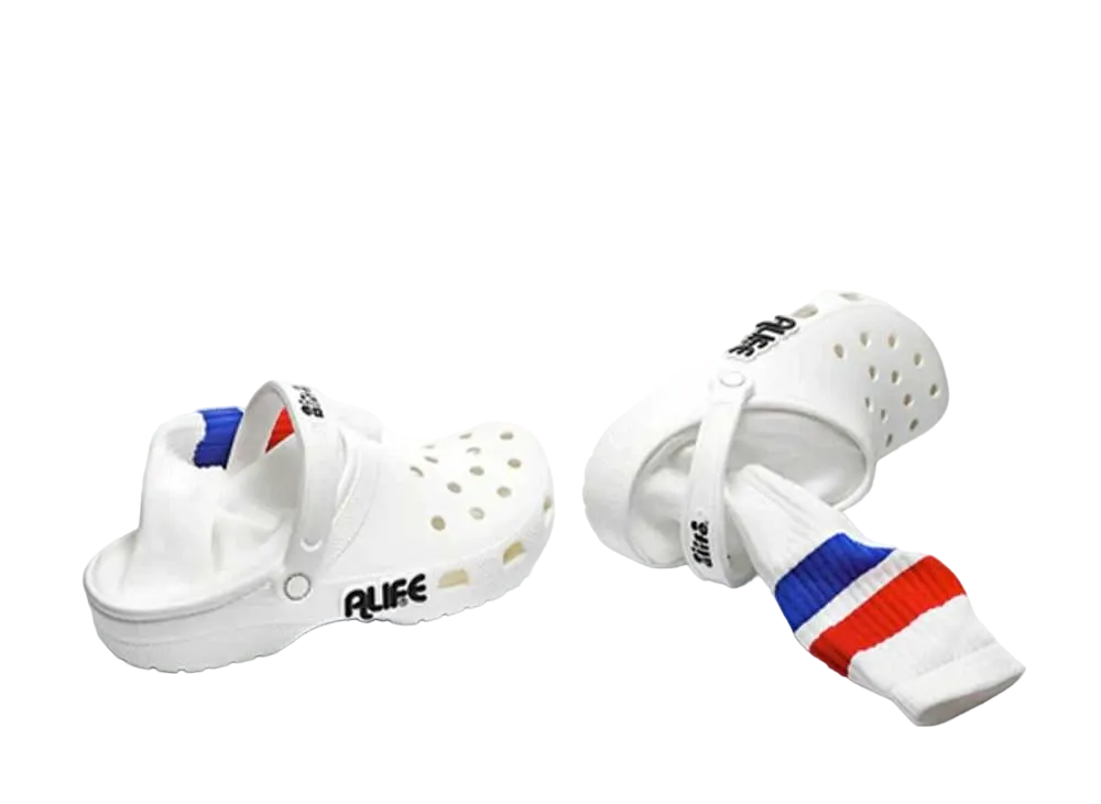 エーライフ × クロックス ディミトリ クロッグ スポーツ "ホワイト"