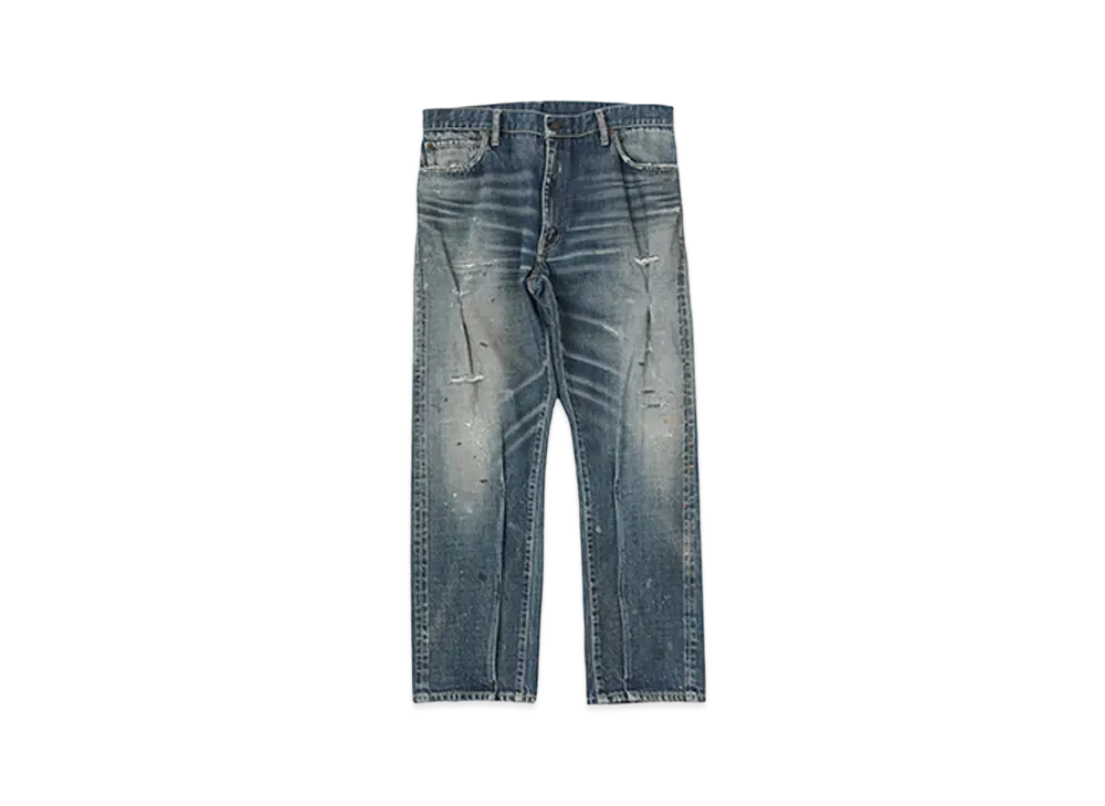 visvim SS JOURNEYMAN PANTS TACKED DMGD-27 "Denim"