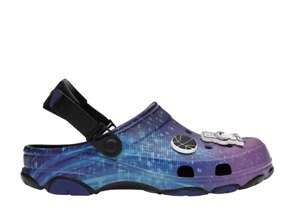 スペース ジャム × クロックス クラシック オール トレイン クロッグ "ブラック パープル"