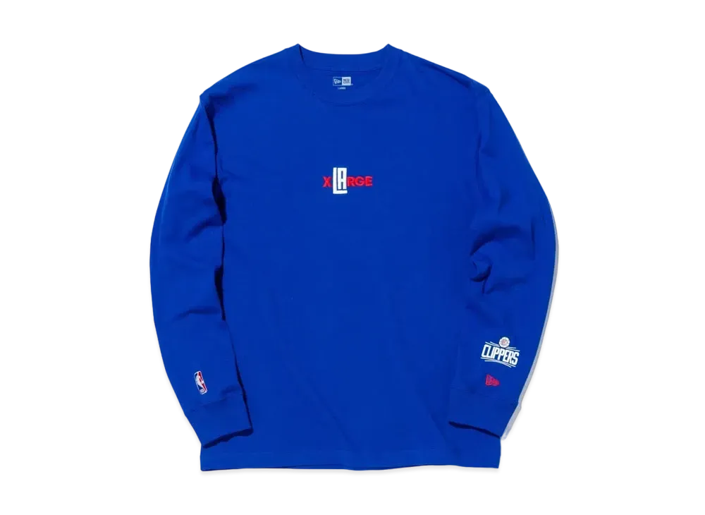 XLARGE x New Era x NBA CLIPPERS STANDARD LOGO LS TEE "Blue"