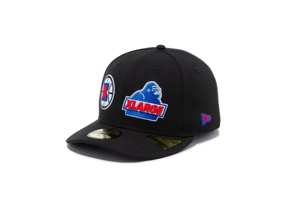 XLARGE x New Era x NBA CLIPPERS MIX LOGO 6PANEL CAP "Black"