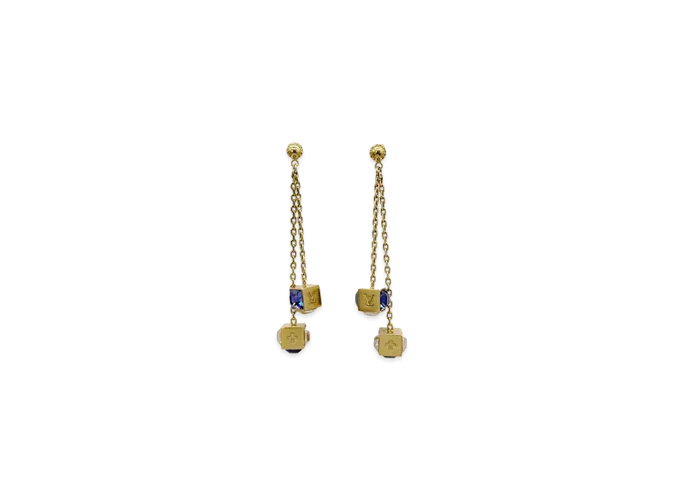 Louis Vuitton Boucle d'oreille Pendant Gamble "Gold"
