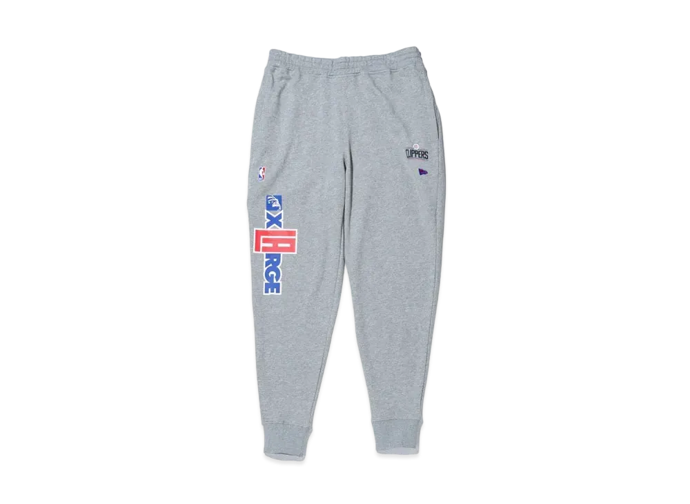 XLARGE x New Era x NBA CLIPPERS STANDARD LOGO SWEAT PANTS "Gray"