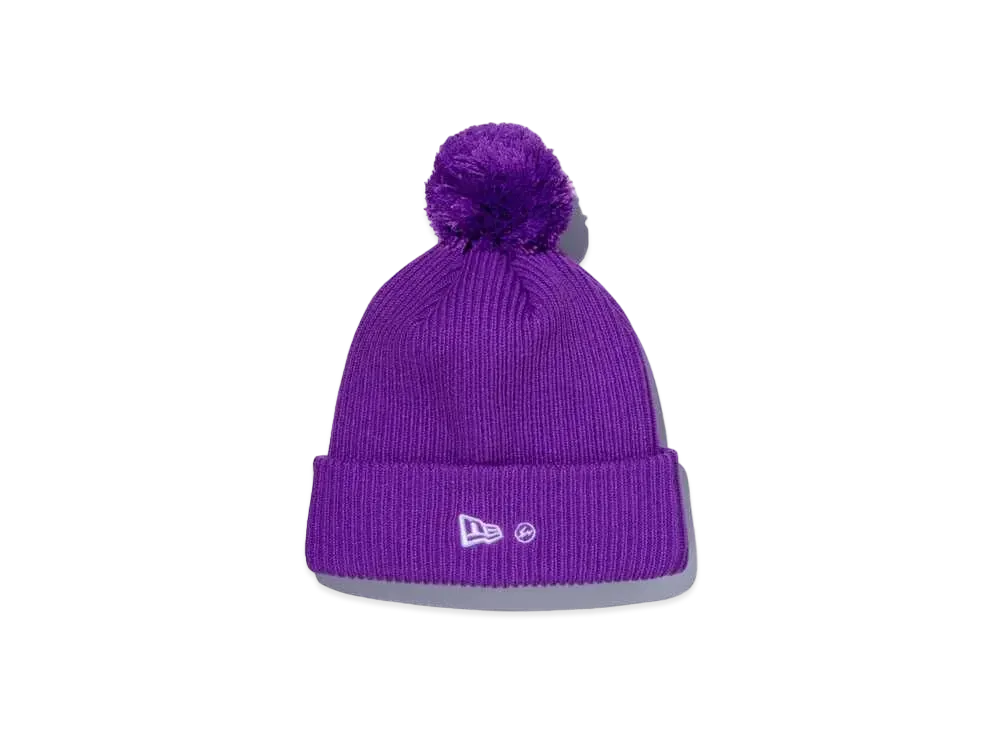 NEW ERA FRAGMENT DESIGN POMPON KNIT RIP "Purple"