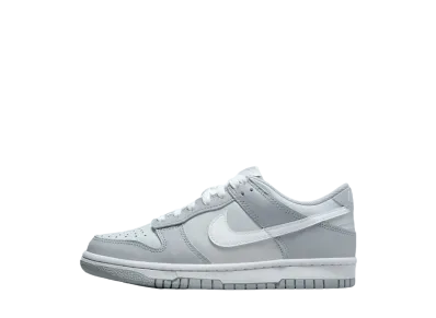 ナイキ PS ダンク ロー "ピュアプラチナム/ホワイト/ウルフグレー"(キッズ)