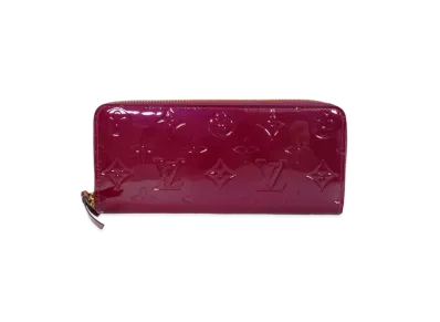 Louis Vuitton Monogram Vernis Portefeuille Clemence "Magenta"