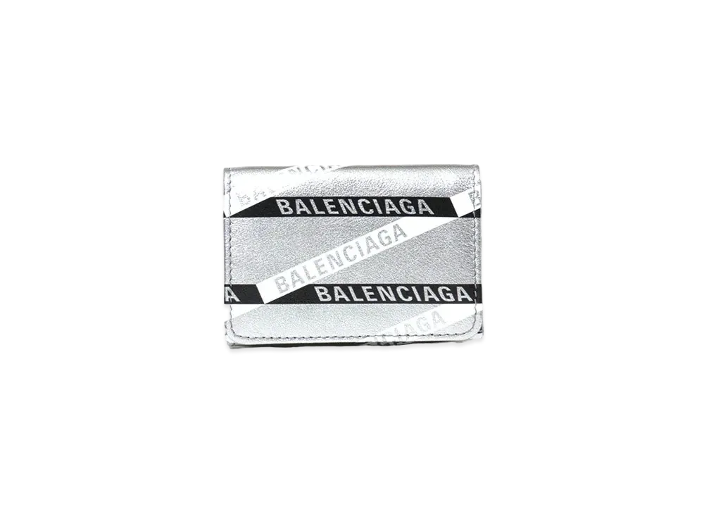 BALENCIAGA Everyday Mini Wallet "Silver"