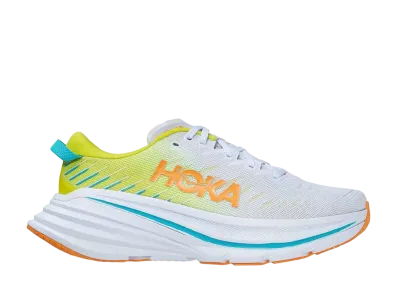 Hoka Bondi X "White/Evening Primrose"