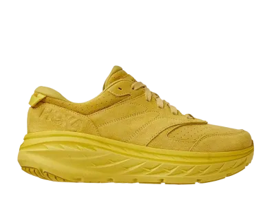 Hoka Bondi L Suede "Celery Lima Bean"