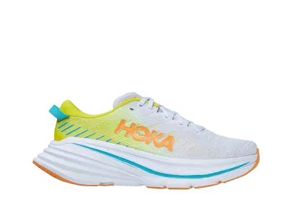 Hoka Women's Bondi X "White/Evening Primrose"