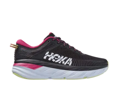 Hoka Women's Bondi 7 "Blue Graphite/Festival Fuchsia"