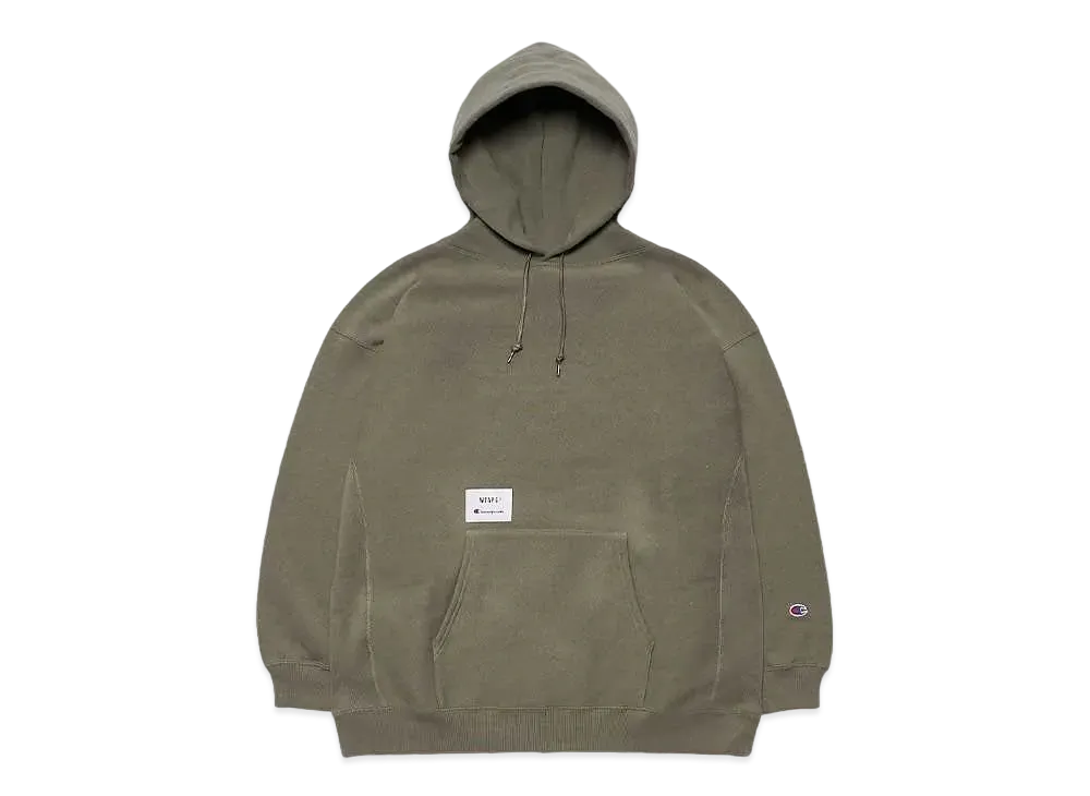 Wtaps ACADEMY / HOODED / COTTON. CHAMPION. REVERSE WEAVE "Olive Drab"(672)